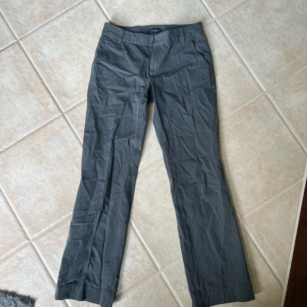 Banana Republic Gray Dress Pants with Straight Leg (Martin Fit)
